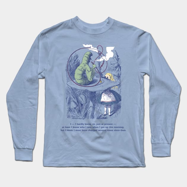 Alice and the Caterpillar Long Sleeve T-Shirt by SarahMurphy